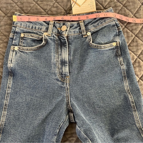 Whistles Jeans Women Size 24 Slim Skinny Ankle Blue High Rise Mom MSRP $199 - Picture 9 of 12